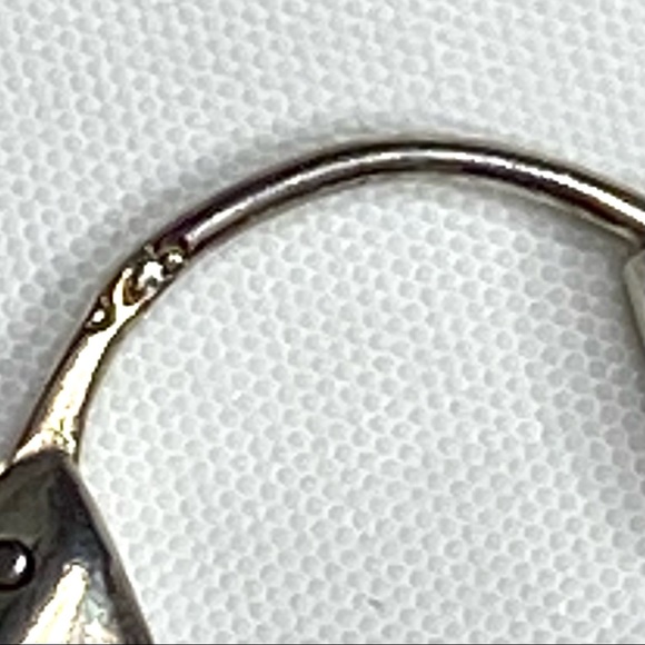 Sterling Silver 925 Hoop Round Earrings Pierced Wire Huggie Closure 10 g - Picture 6 of 6